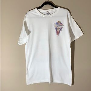 Vintage 60th Annual NHRA tee shirt. White. Size L.